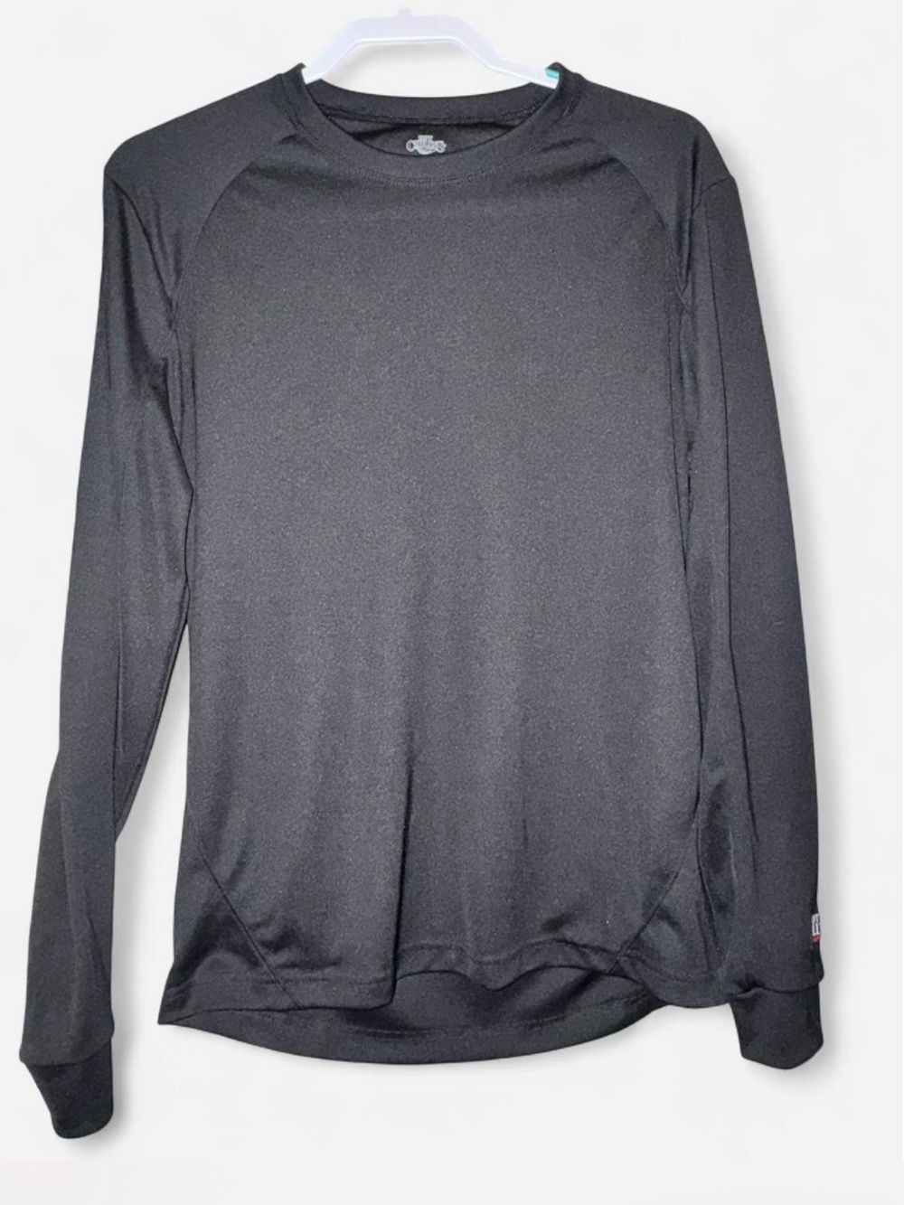 Women's Black Long-Sleeve Crew Base Layer Warmth Performance Tee